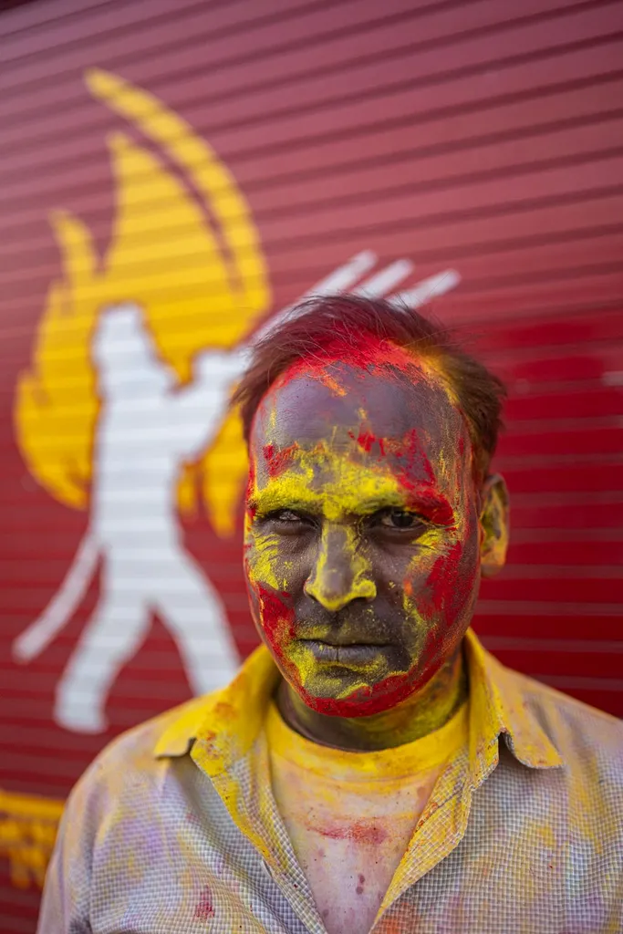 Fire colors, Nandgaon, India.