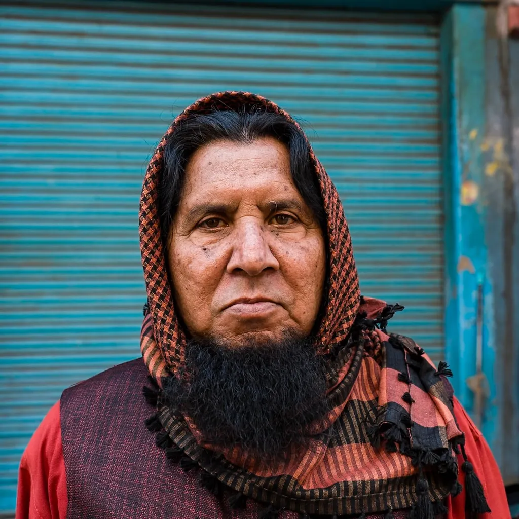 Face à l'objectif, New Delhi, India.