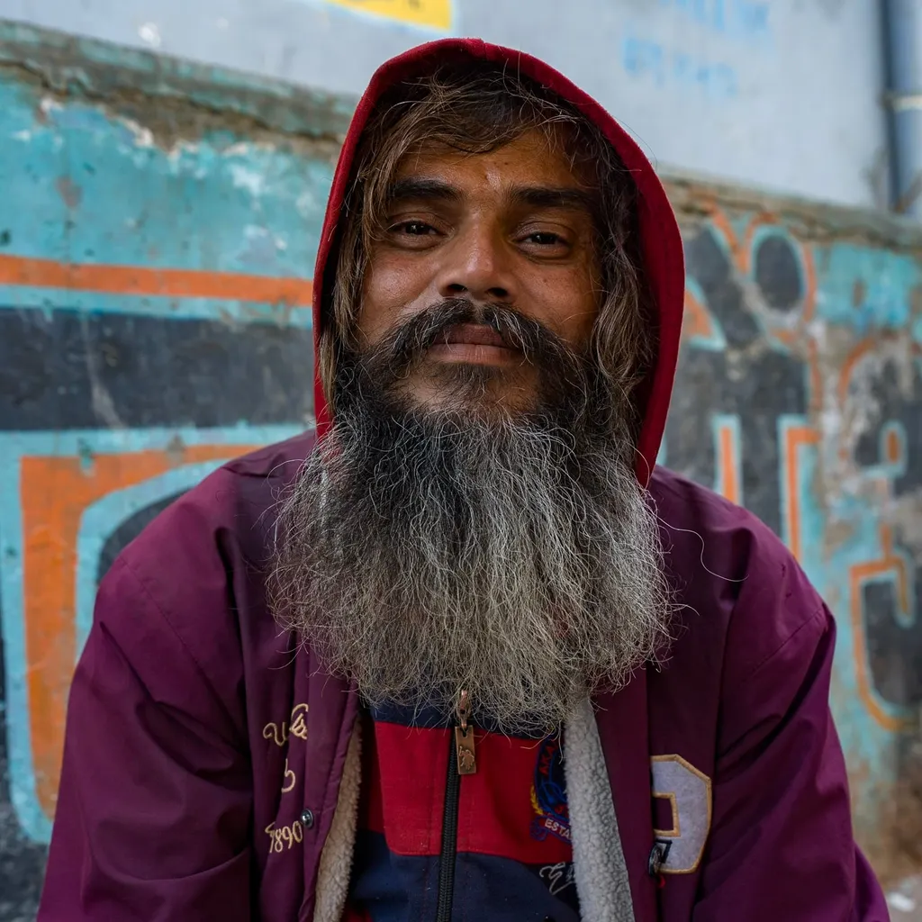 Barbe et Tags, Agra, India.