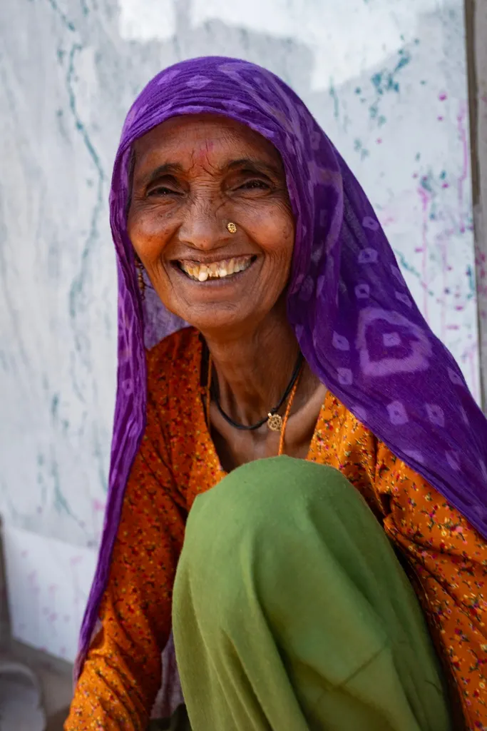 Couleurs et bonne humeur, Nandgaon, India.