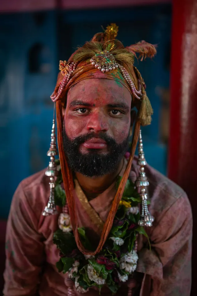 Fleurs et ferveur, Nandgaon, India.