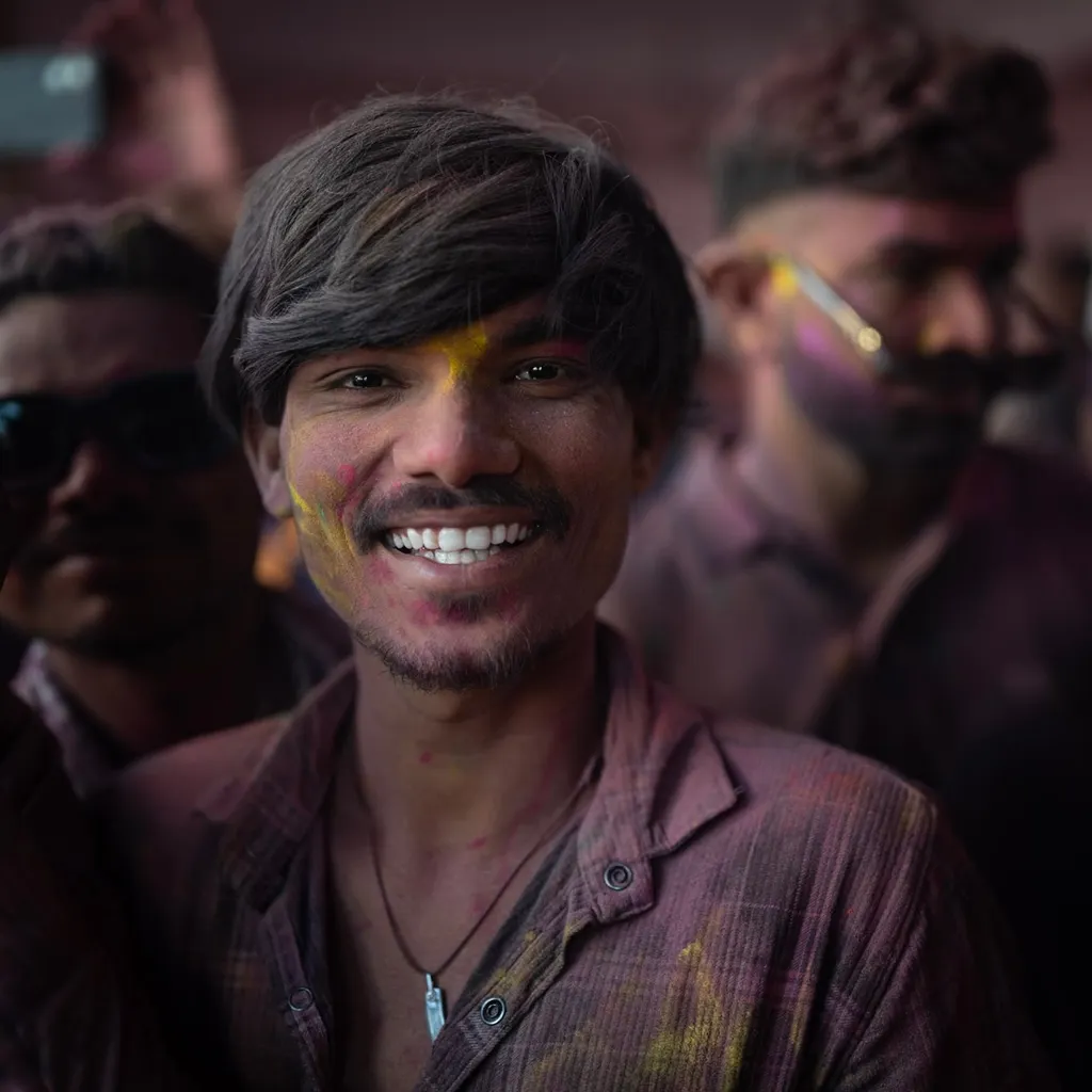 Sourire sans retouche, Nandgaon, India.