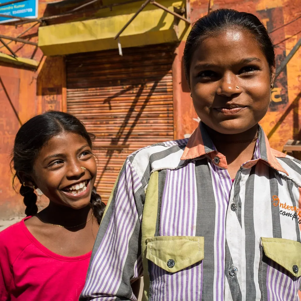 Sisters, Agra, India.