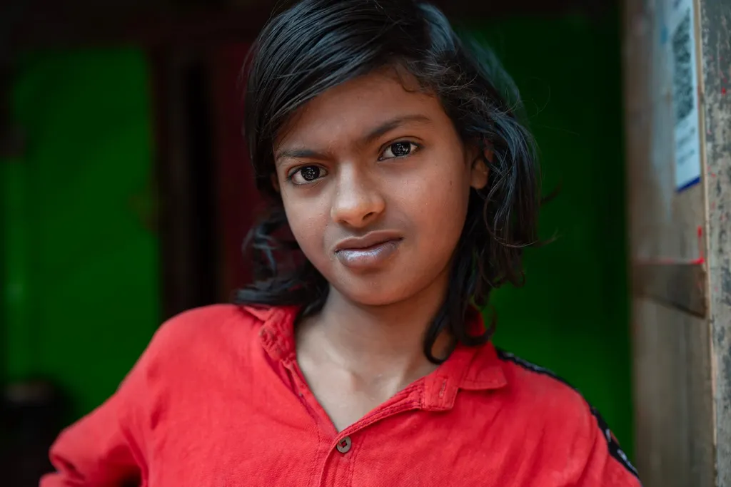 Regard rebelle, Nandgaon, India.