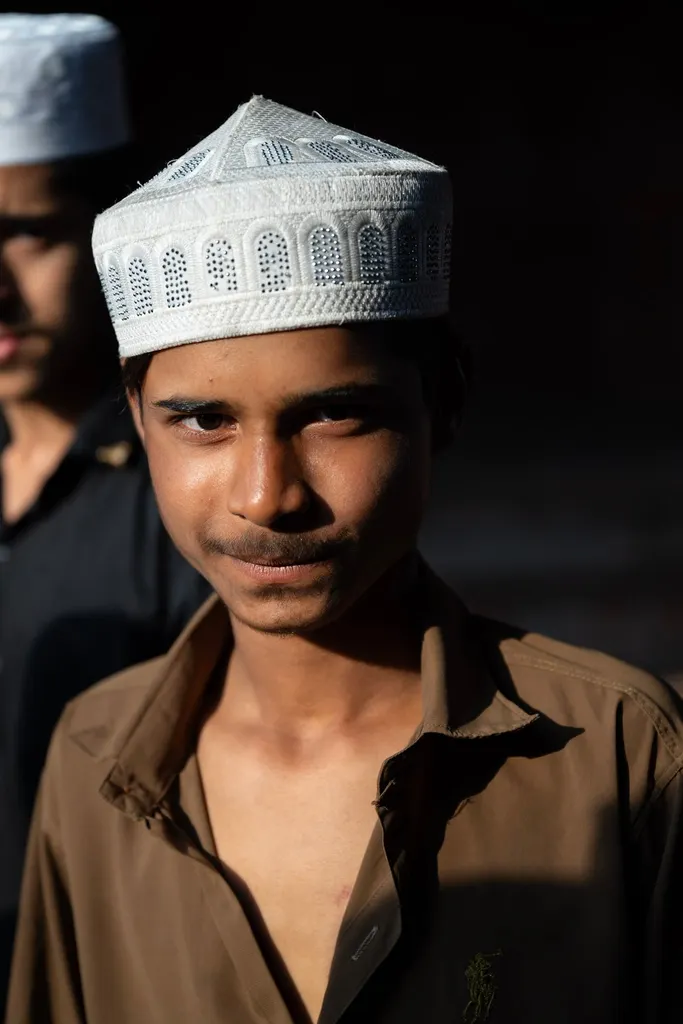 Jeune homme vieux Delhi, Jama Masjid, New Delhi, India